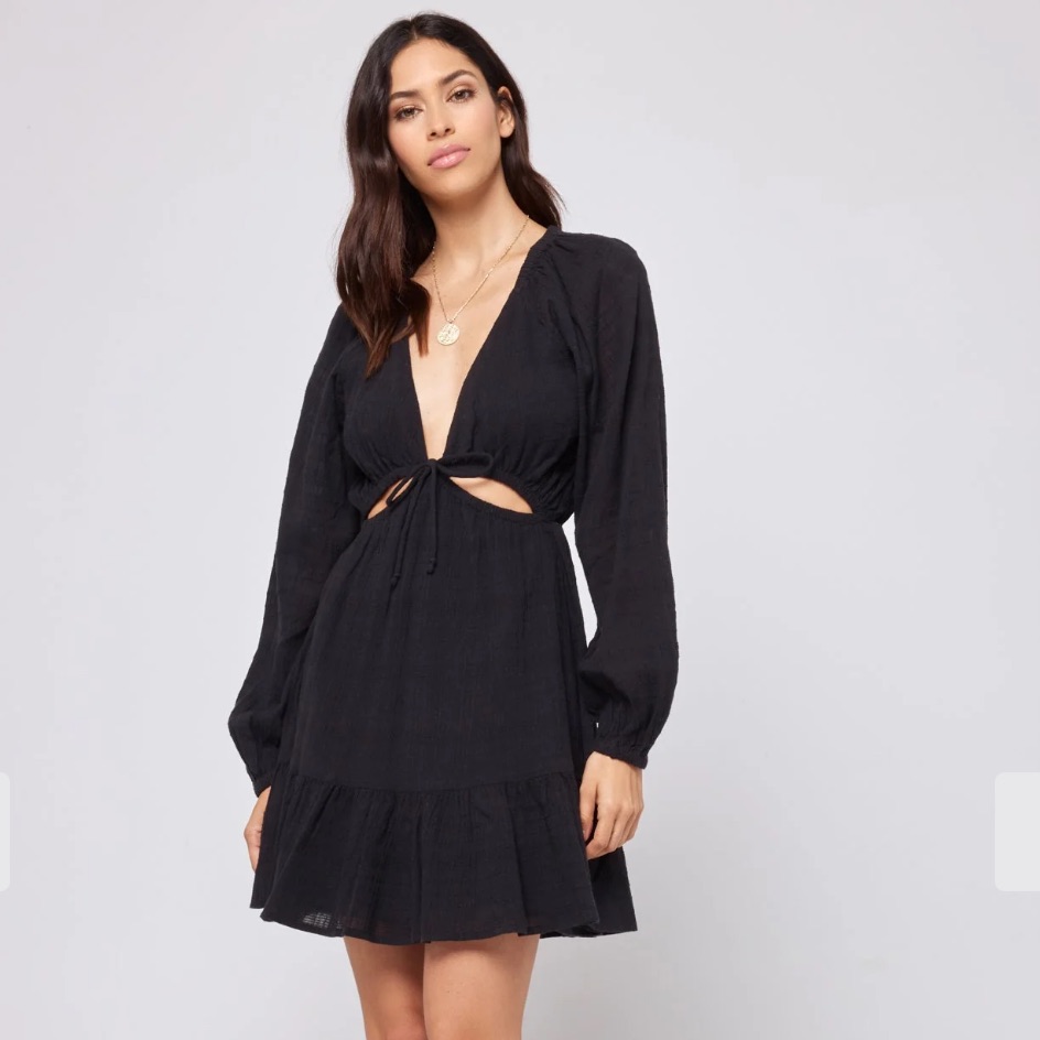 L*Space Black Cutout Dress